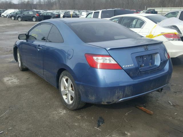 2HGFG11857H004830 - 2007 HONDA CIVIC EX BLUE photo 3