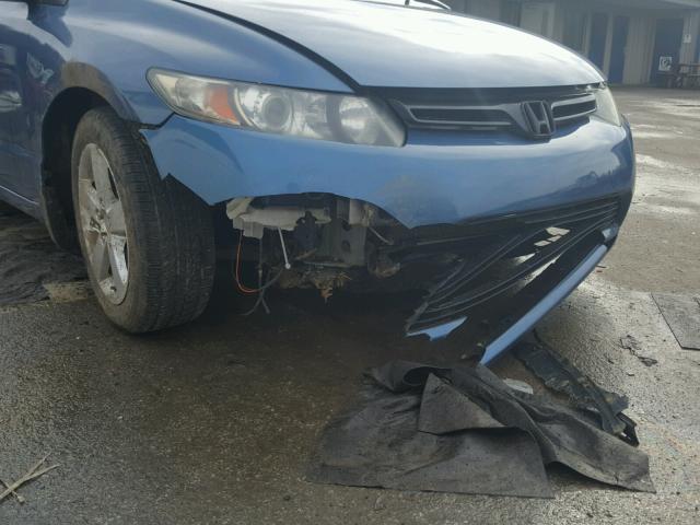 2HGFG11857H004830 - 2007 HONDA CIVIC EX BLUE photo 9