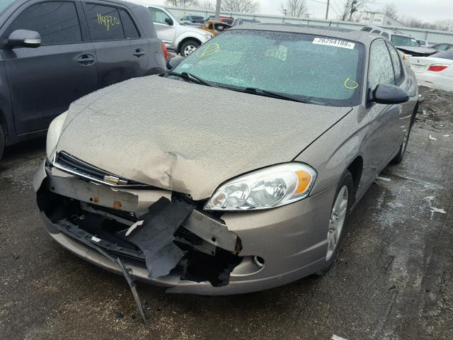 2G1WN151569315371 - 2006 CHEVROLET MONTE CARL TAN photo 2