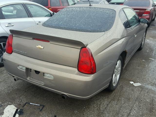 2G1WN151569315371 - 2006 CHEVROLET MONTE CARL TAN photo 4