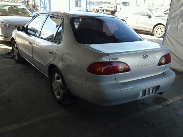 1NXBR12E31Z514427 - 2001 TOYOTA COROLLA CE SILVER photo 3