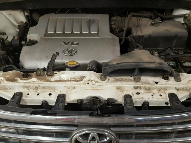 JTEDK3EH3A2158751 - 2010 TOYOTA HIGHLANDER WHITE photo 7