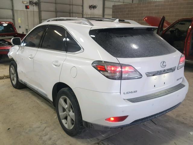 2T2BK1BA2AC078586 - 2010 LEXUS RX 350 WHITE photo 3