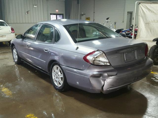 1FAFP53U36A112947 - 2006 FORD TAURUS SE GRAY photo 3