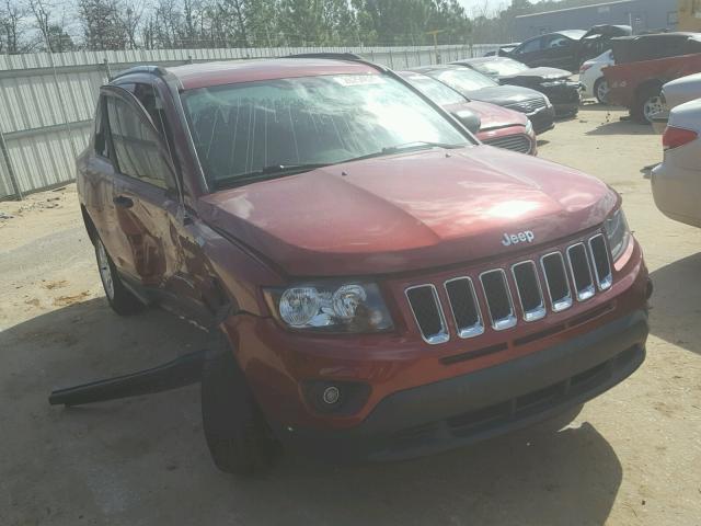 1C4NJCBA5ED666135 - 2014 JEEP COMPASS SP RED photo 1