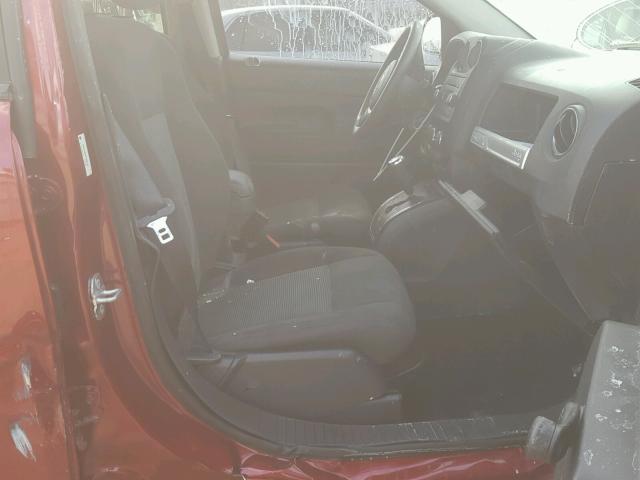 1C4NJCBA5ED666135 - 2014 JEEP COMPASS SP RED photo 5