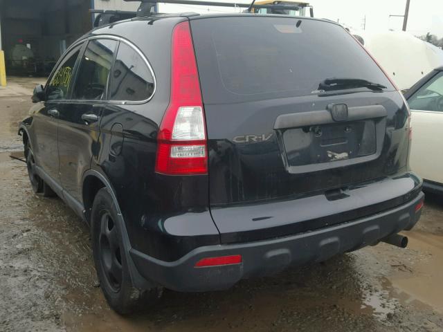 JHLRE48348C065896 - 2008 HONDA CR-V LX BLACK photo 3