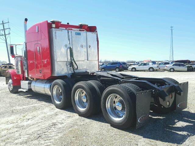 1XP5DBEX27D678861 - 2007 PETERBILT 379 RED photo 3