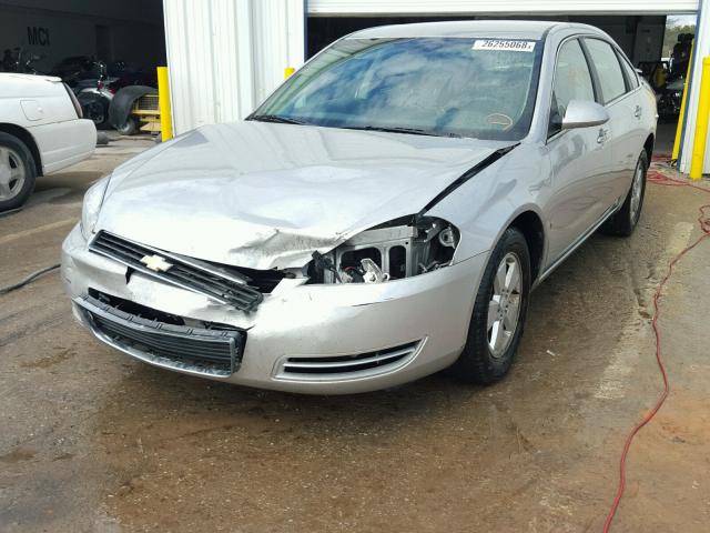 2G1WT58K381362272 - 2008 CHEVROLET IMPALA LT SILVER photo 2