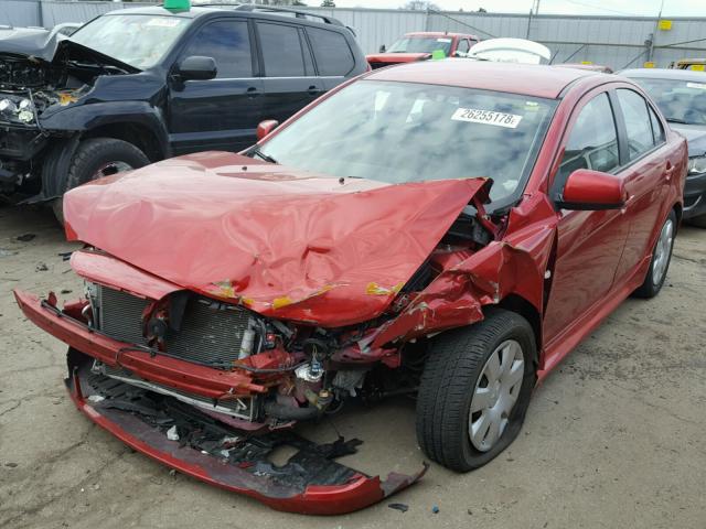 JA32U2FU1BU006659 - 2011 MITSUBISHI LANCER ES/ RED photo 2