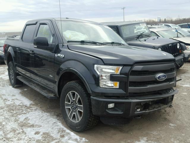 1FTEW1EG5FFB58940 - 2015 FORD F150 SUPER BLACK photo 1