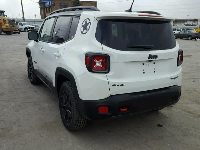 ZACCJBCB8HPF88027 - 2017 JEEP RENEGADE T WHITE photo 3