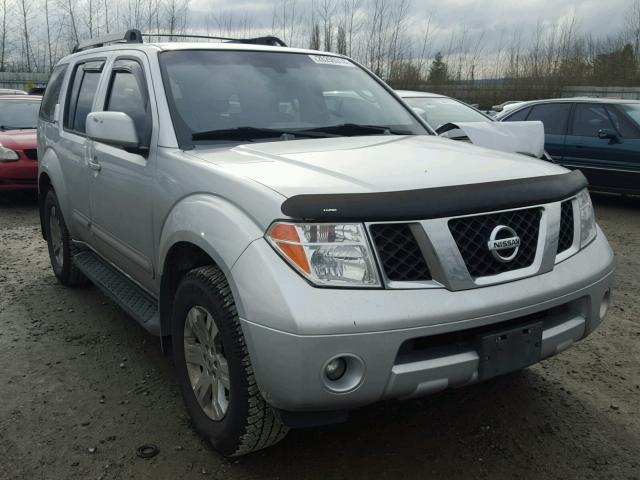 5N1AR18W75C707770 - 2005 NISSAN PATHFINDER SILVER photo 1