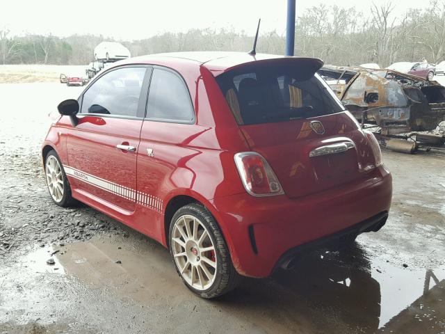 3C3CFFFH1FT597493 - 2015 FIAT 500 ABARTH RED photo 3