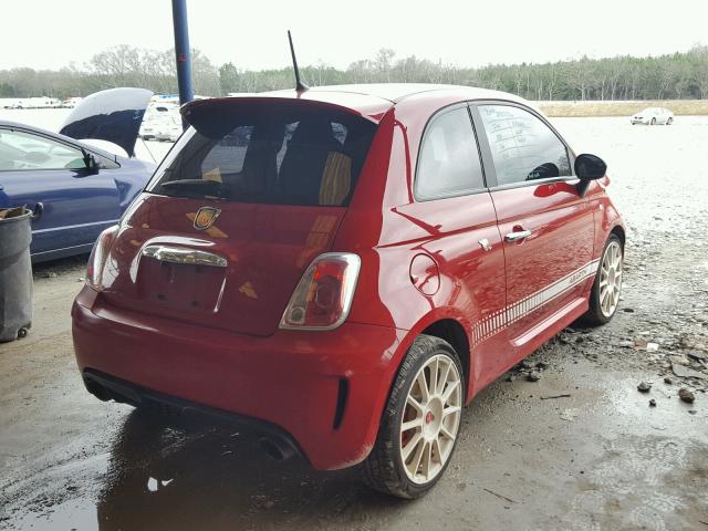 3C3CFFFH1FT597493 - 2015 FIAT 500 ABARTH RED photo 4