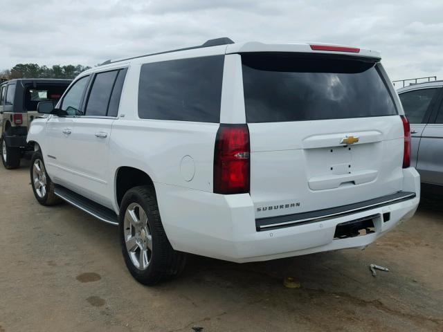 1GNSCJKC1GR452307 - 2016 CHEVROLET SUBURBAN C WHITE photo 3