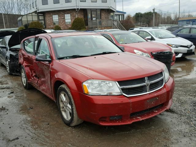 1B3LC56K08N566945 - 2008 DODGE AVENGER SX BURGUNDY photo 1