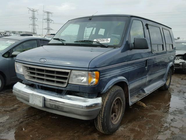 1FDEE14H7THB50637 - 1996 FORD ECONOLINE BLUE photo 2