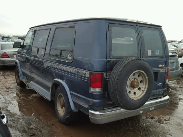 1FDEE14H7THB50637 - 1996 FORD ECONOLINE BLUE photo 3