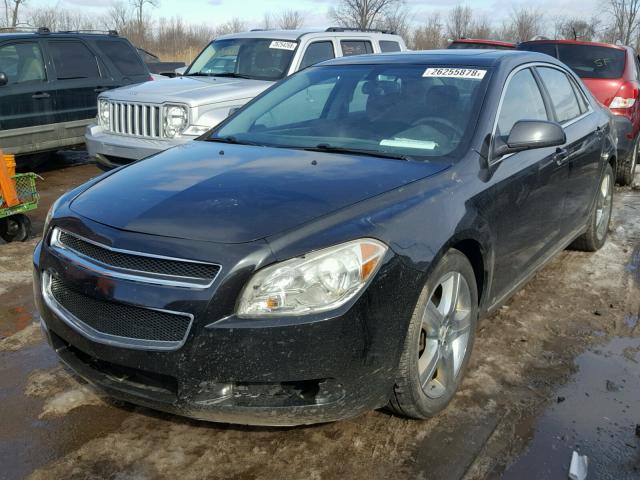 1G1ZH57BX94248078 - 2009 CHEVROLET MALIBU 1LT BLACK photo 2