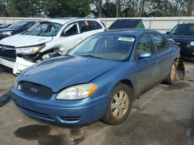 1FAFP56235A257219 - 2005 FORD TAURUS SEL BLUE photo 2