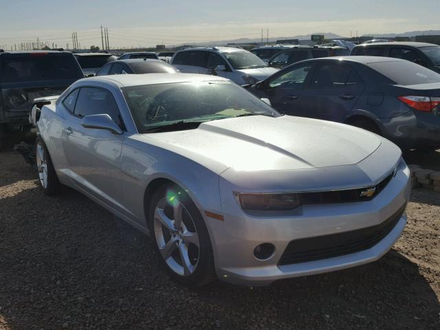 2G1FF1E30F9152207 - 2015 CHEVROLET CAMARO LT SILVER photo 1