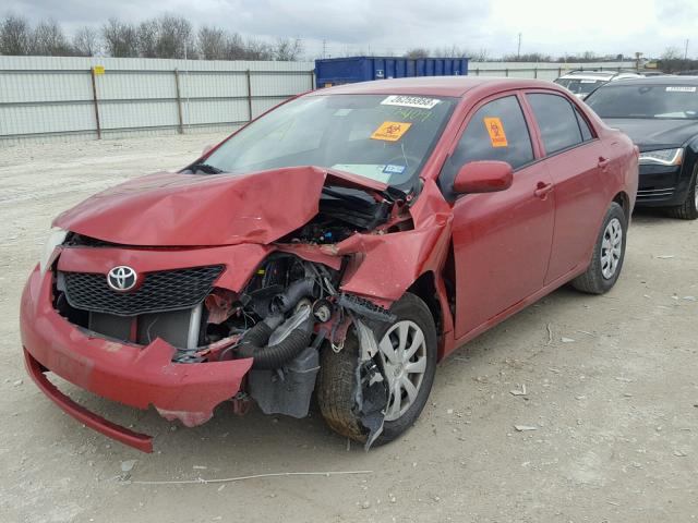 1NXBU4EE2AZ262049 - 2010 TOYOTA COROLLA BA MAROON photo 2