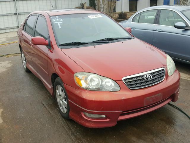 2T1BR32E45C505142 - 2005 TOYOTA COROLLA CE RED photo 1