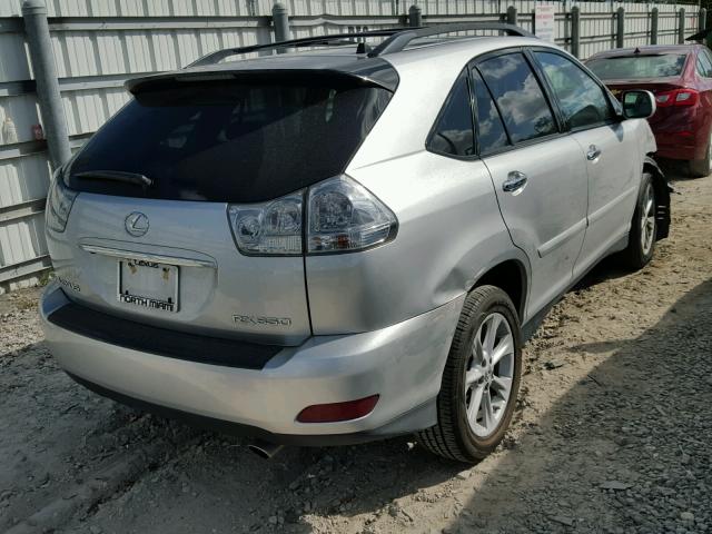 2T2GK31U39C081067 - 2009 LEXUS RX 350 SILVER photo 4