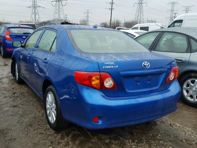 JTDBL40E39J008250 - 2009 TOYOTA COROLLA BA BLUE photo 3