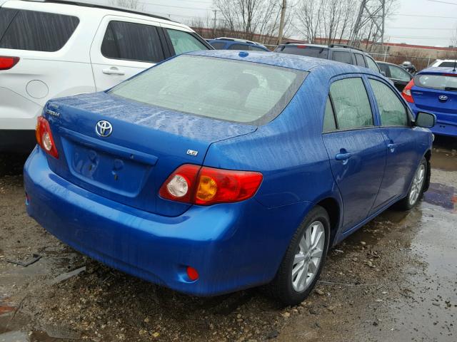 JTDBL40E39J008250 - 2009 TOYOTA COROLLA BA BLUE photo 4