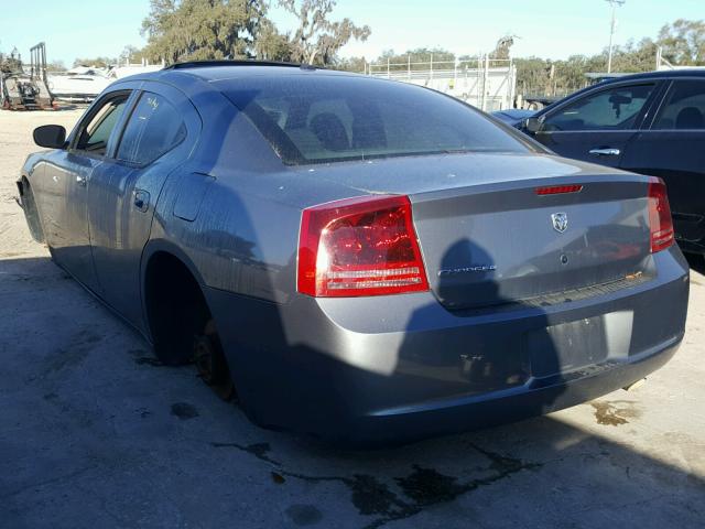 2B3KA43G87H865702 - 2007 DODGE CHARGER SE GRAY photo 3