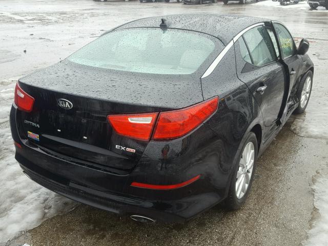 5XXGN4A7XFG497715 - 2015 KIA OPTIMA EX BLACK photo 4