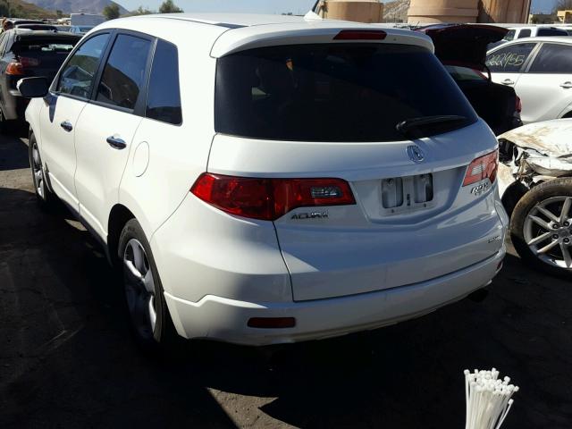 5J8TB18218A017576 - 2008 ACURA RDX WHITE photo 3