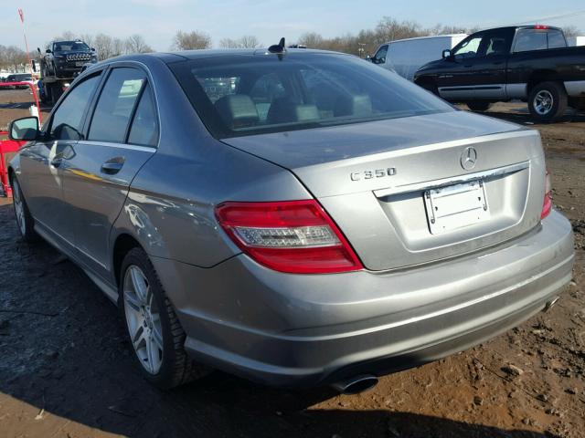 WDDGF56X78F053050 - 2008 MERCEDES-BENZ C 350 GRAY photo 3