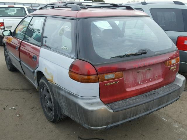 4S3BG6852V6636902 - 1997 SUBARU LEGACY OUT RED photo 3