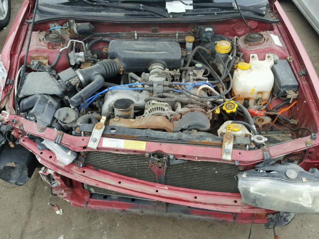 4S3BG6852V6636902 - 1997 SUBARU LEGACY OUT RED photo 7