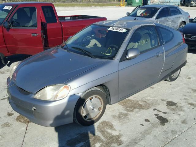 JHMZE13704T000509 - 2004 HONDA INSIGHT GRAY photo 2