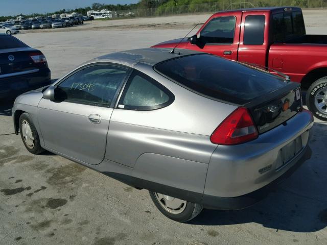 JHMZE13704T000509 - 2004 HONDA INSIGHT GRAY photo 3