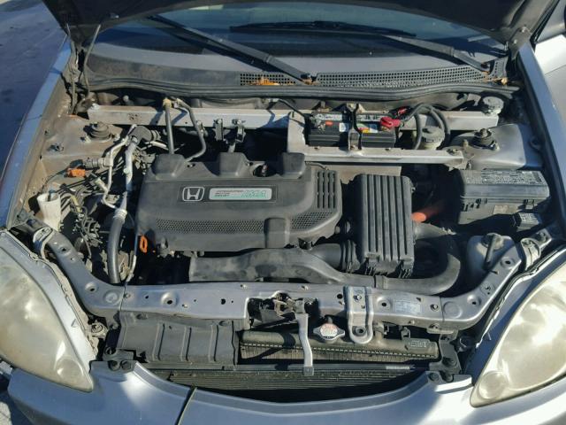 JHMZE13704T000509 - 2004 HONDA INSIGHT GRAY photo 7