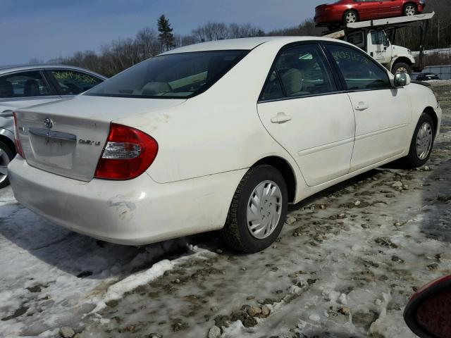 4T1BE32K04U306801 - 2004 TOYOTA CAMRY LE WHITE photo 4