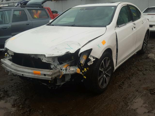 19UUB3F54FA000507 - 2015 ACURA TLX TECH WHITE photo 2