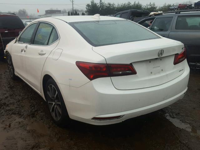 19UUB3F54FA000507 - 2015 ACURA TLX TECH WHITE photo 3