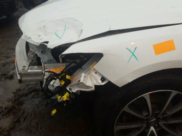 19UUB3F54FA000507 - 2015 ACURA TLX TECH WHITE photo 9