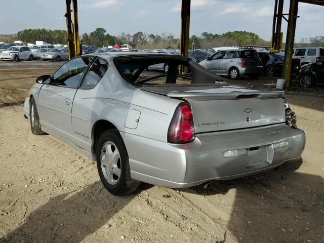 2G1WX15K019237318 - 2001 CHEVROLET MONTE CARL SILVER photo 3