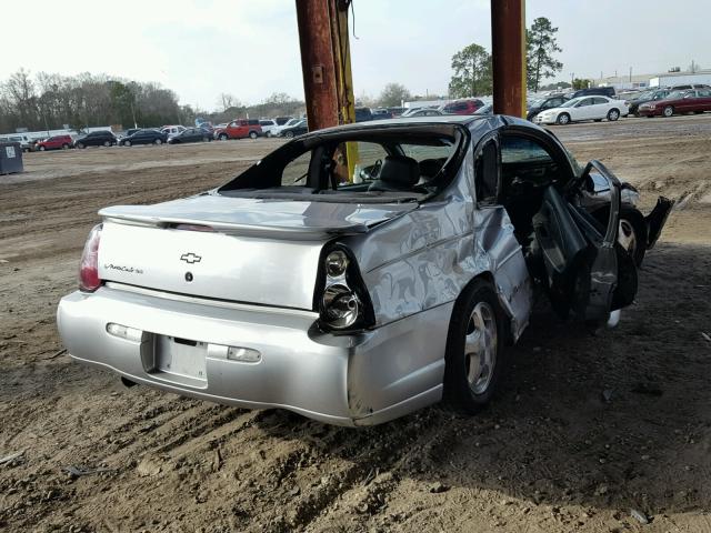 2G1WX15K019237318 - 2001 CHEVROLET MONTE CARL SILVER photo 4