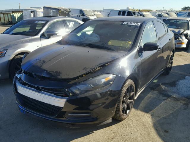 1C3CDFAA6FD311143 - 2015 DODGE DART SE BLACK photo 2