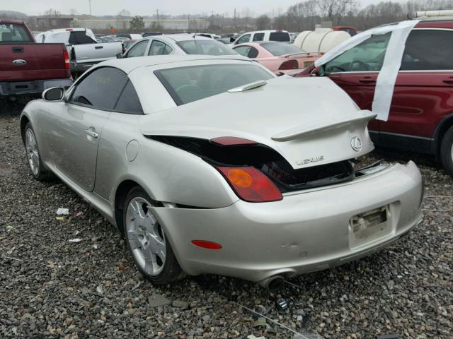 JTHFN48Y640054646 - 2004 LEXUS SC 430 BEIGE photo 3