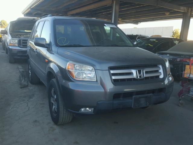 5FNYF18747B025598 - 2007 HONDA PILOT EXL GRAY photo 1