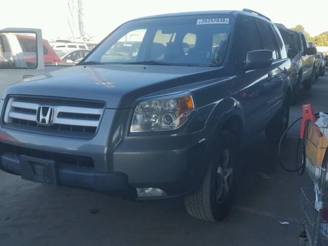 5FNYF18747B025598 - 2007 HONDA PILOT EXL GRAY photo 2